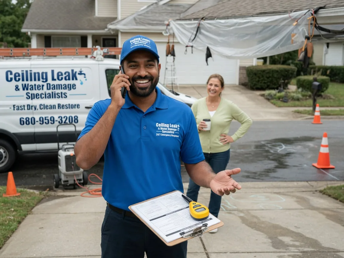 Ceiling Leak Cleanup Traskwood, AR FAQs